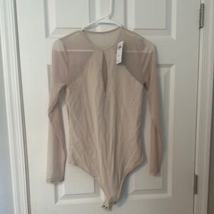 abercrombie Sheer Long Sleeve Bodysuit